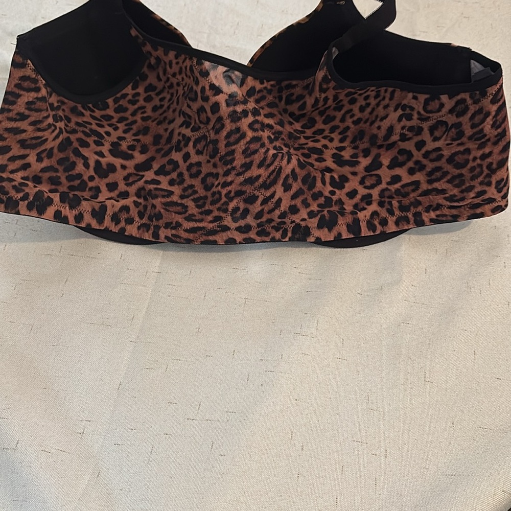 Leopard Print Front Closure Bra - image 2